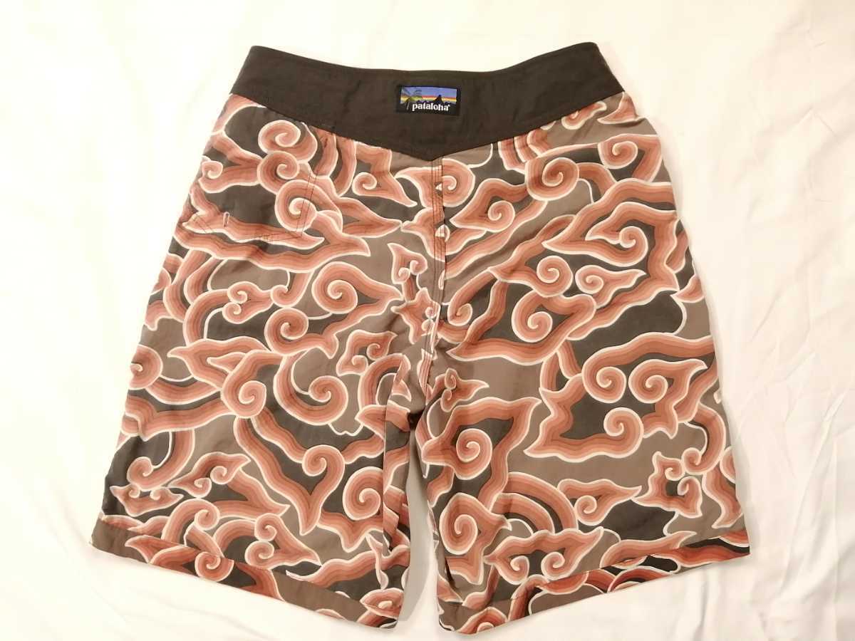 超美品◎vintage pataloha パタロハ サーフショーツ w32 渦巻 雲柄