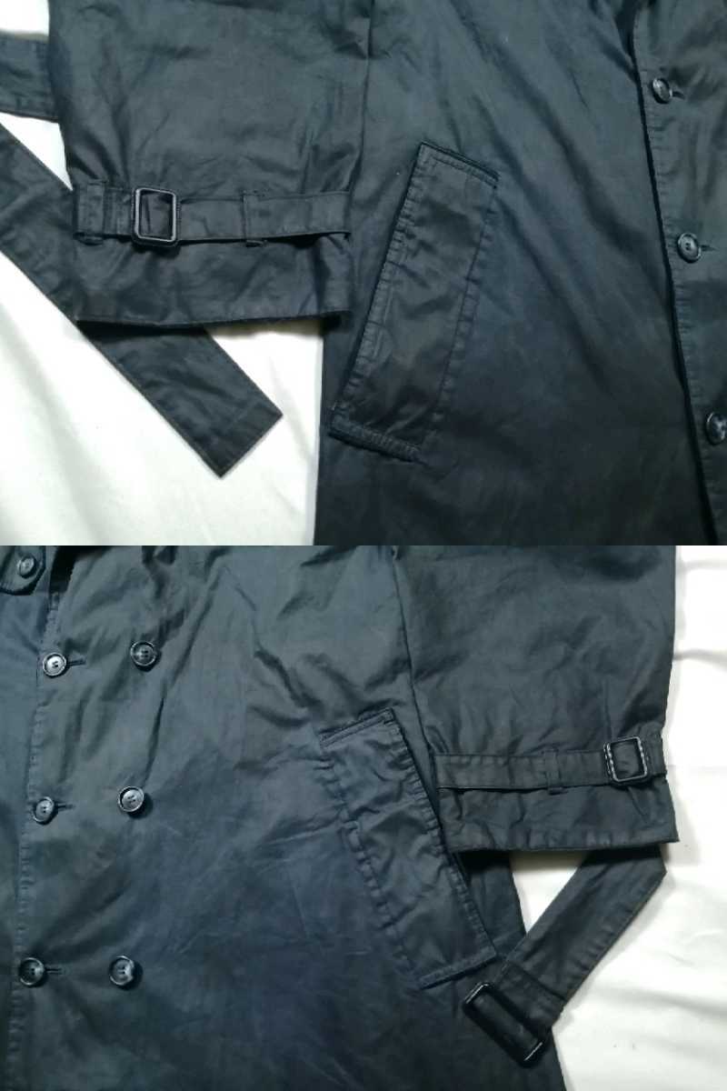 ミント◎1990年 c44 Barbour trench coat ネイビー バブアー トレンチ