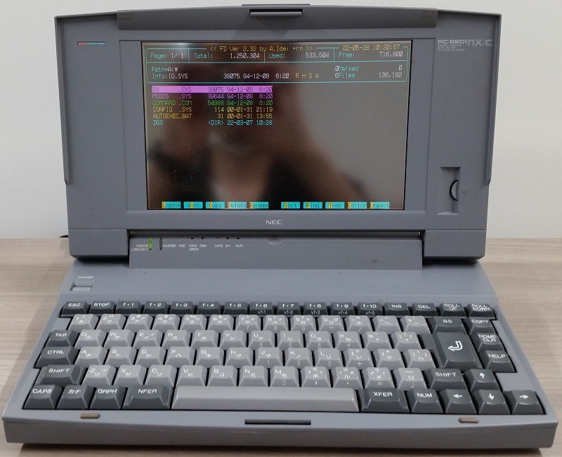 Yahoo!オークション - NEC PC-9801NX/C 旧型ノートPC CF-32