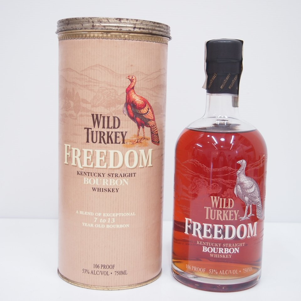 L24319HA4M WILD TURKEY FREEDOM ワイルドターキー フリーダム BOURBON WHISKEY バーボンウイスキー  750ML 53% 古酒 未開栓