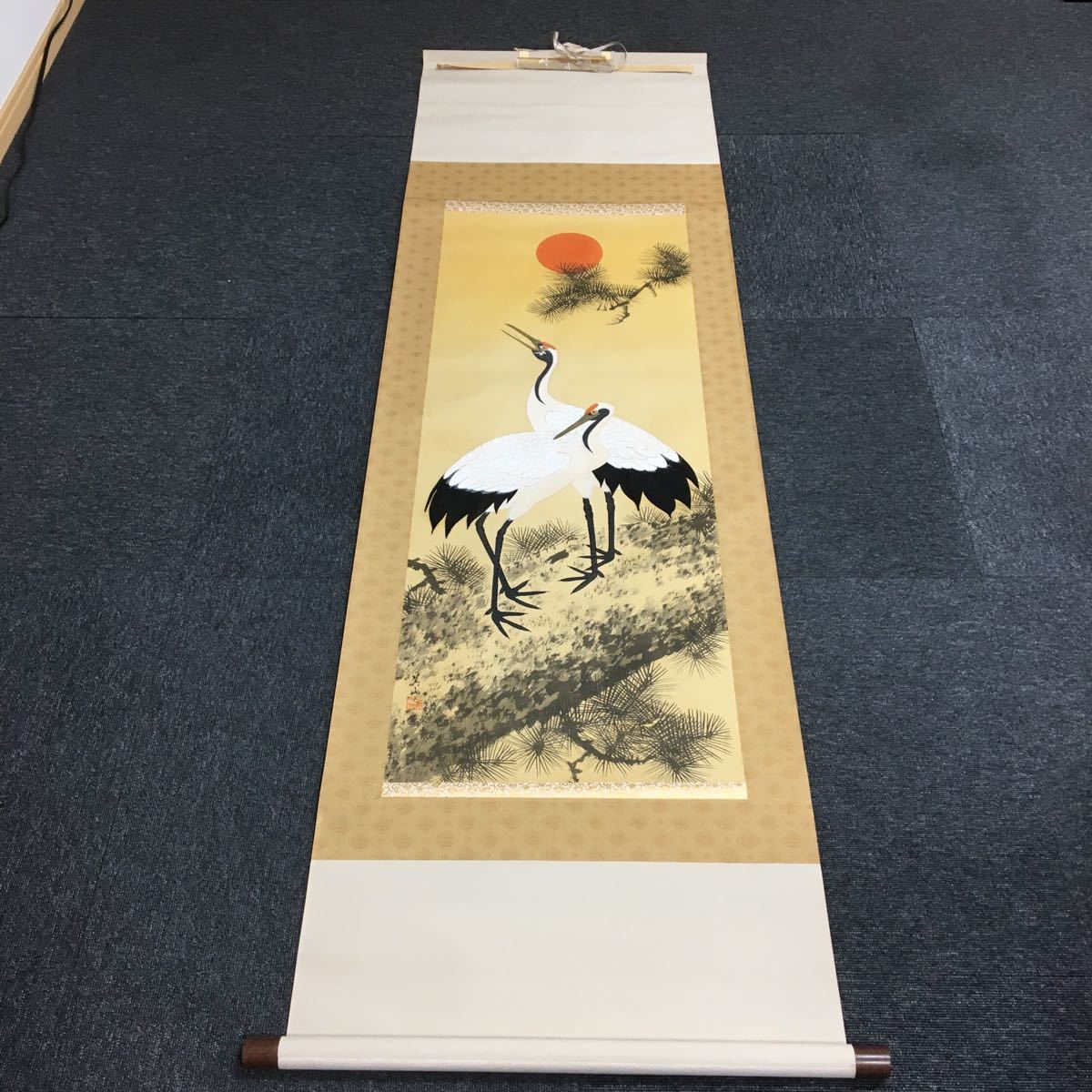 USED 掛け軸 鶴 1033