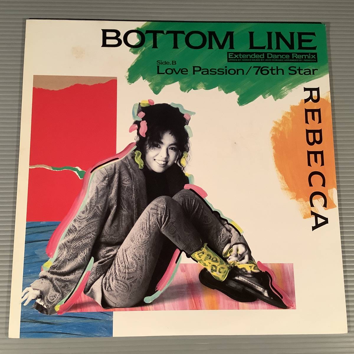 LP(12インチ・シングル)●REBECCA レベッカ『BOTTOM LINE』『LOVE PASSION』『76th STAR』●良好品！_画像1