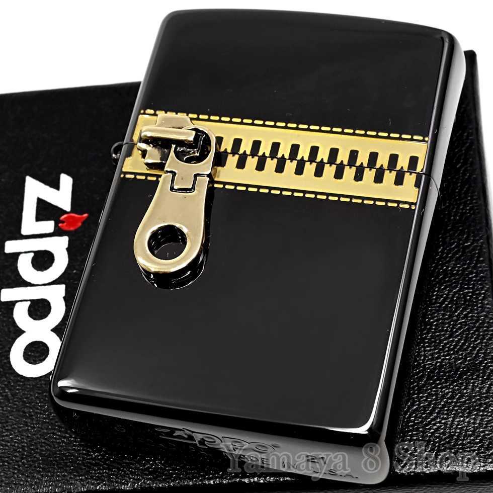 新品 ZIPPO ジッパーメタル ブラック＆ブラス 両面デザイン ジッポ