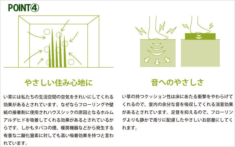 畳と同じ製法制作 国産 日本青 ユニット畳 9枚セット 4.5畳 節電 置き畳 畳 マット 畳 の 上 に 敷く もの 半畳 1畳 防音対策_画像7