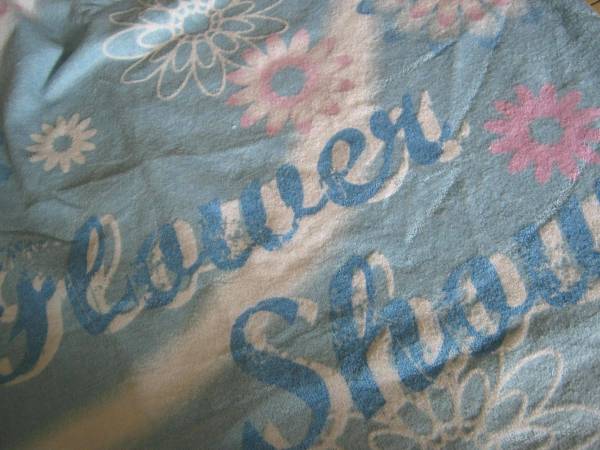 sale 2.[ new goods ]. floral print * wrap towel 80cm height * blue 