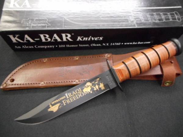 ナイフ　KA-BAR ケーバー　OLEAM, N,Y, OPERATION IRAQ1 FREEDOM US ARMY_画像1