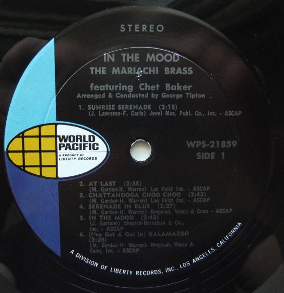 ◆ CHET BAKER / In The Mood ◆ World Pacific WPS-21589 (Liberty) ◆ S_画像3