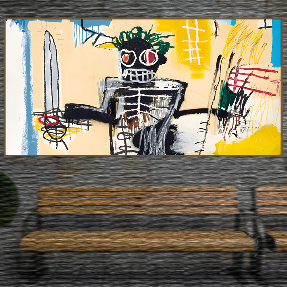 バスキア Basquiat 特大 ポスター 140x70cm 海外 北欧 アート インテリア 雑貨 グッズ 絵 絵画 グラフィティ 画家 ジャン ミシェル 10_画像1