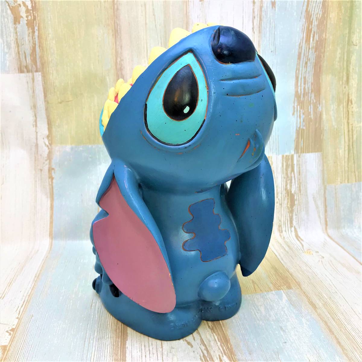 レア★リロ＆スティッチ Lilo & Stitch 傘立て 小物入れ 鉢 花瓶 ビッグフィギュア エイリアン試作品626号★ディズニー Disney TDL_画像6