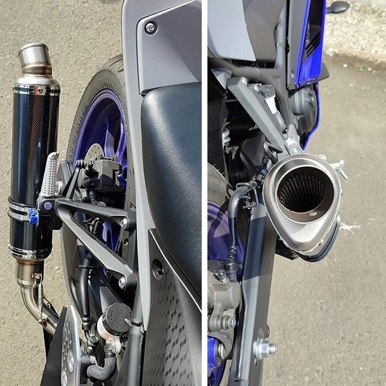 bk58 焼き色 310ｍｍ　50.8mm φ50.8　バイクマフラー スリップオンマフラー バイクサイレンサー 　_画像4