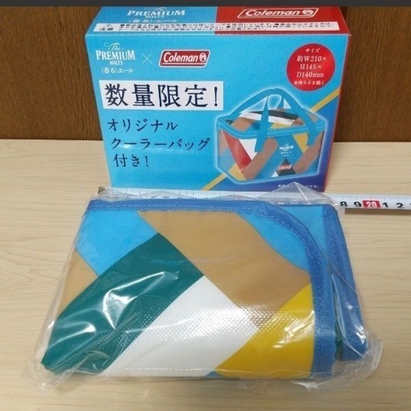 ★ 【未使用】 コールマン オリジナル クーラーバッグ 保冷バッグ お弁当 マチ付き 【非売品】ノベルティ アウトドア レジャー