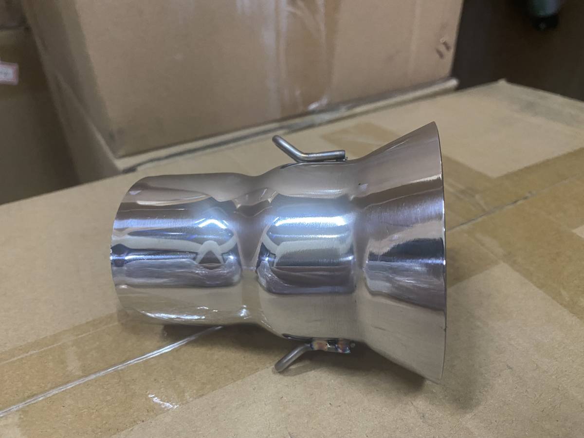メガホン テールパイプ小 50.8π/サイレンサー ゼファー400ヨシムラSPラッパZ400FX外装GPZ400Fメガ Z400GPバリオス Z250FTマフラー_画像6