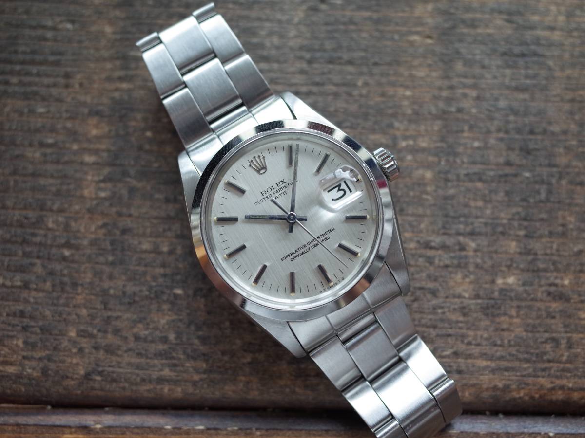 95596 * ROLEX Rolex 1500 ( Sigma dial ) rare oyster Perpetual Date Vintage VINTAGE clock 