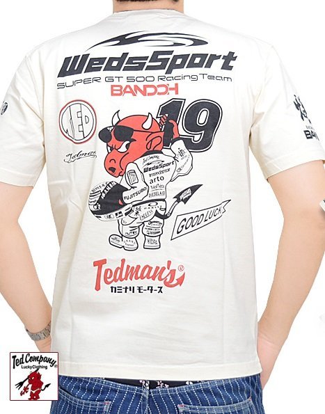 TEDMAN×WEDSSPORT 半袖Tシャツ◆TEDMAN/テッドマン ホワイトXXLサイズ（サイズ46）WSBT-02 ウェッズ 坂東商会 エフ商会_画像1