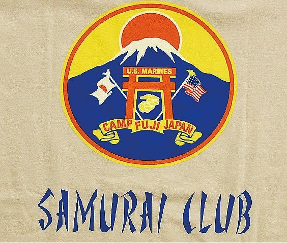 半袖Tシャツ「SAMURAI CLUB」◆BUZZ RICKSON'S ベージュMサイズ BR78992 バズリクソンズ サムライ ミリタリー 基地 ベース_画像5