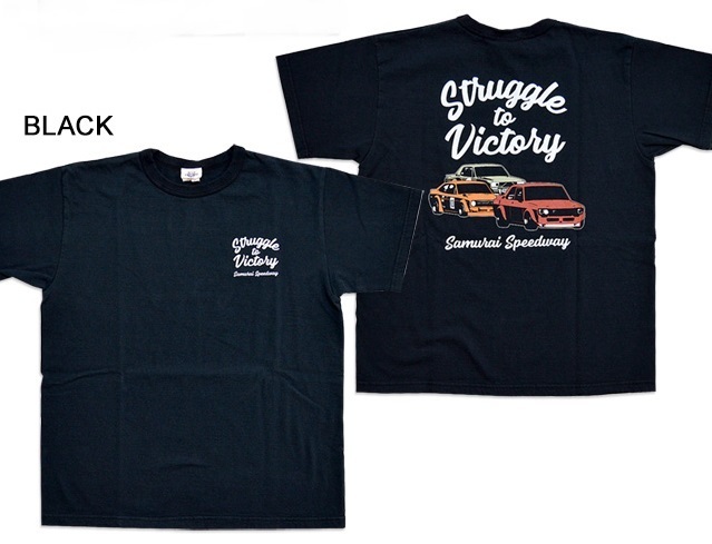 半袖Tシャツ(SMT20-102)◆サムライジーンズ ブラックXLサイズ サムライ自動車倶楽部 日本製 国産 SAMURAI JEANS