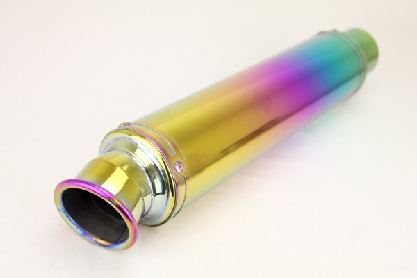 350mm Short silencer rainbow color Zephyr 400 ZX-10R ZZR1100 GPZ900R Ninja ZRX1200 ZZR1400 Z1000 Z900