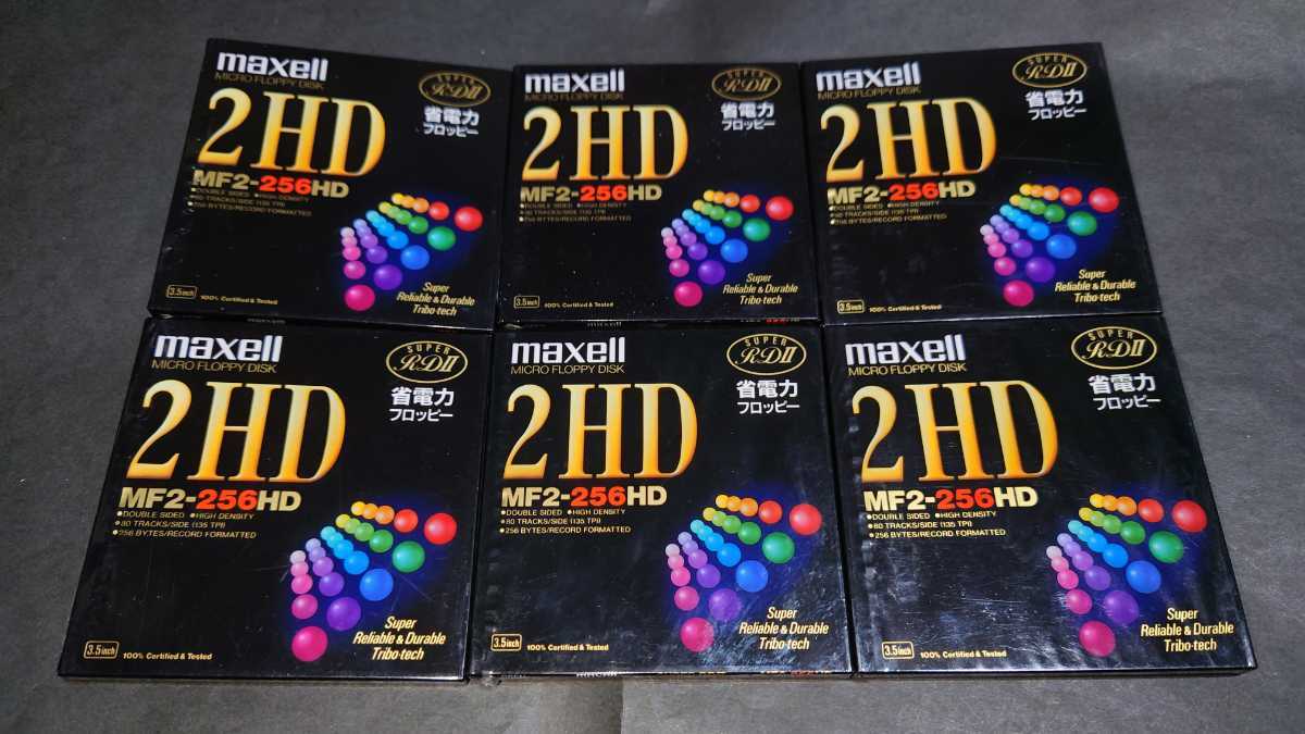 [ new goods ]maxell 3.5 type floppy disk 2HD / FD 6 pieces set 