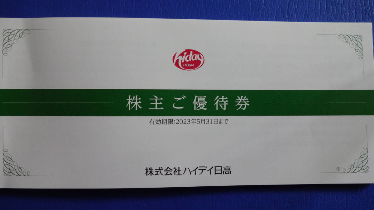 ハイディ日高株主優待券10000円分 有効期限2023年５月31まで