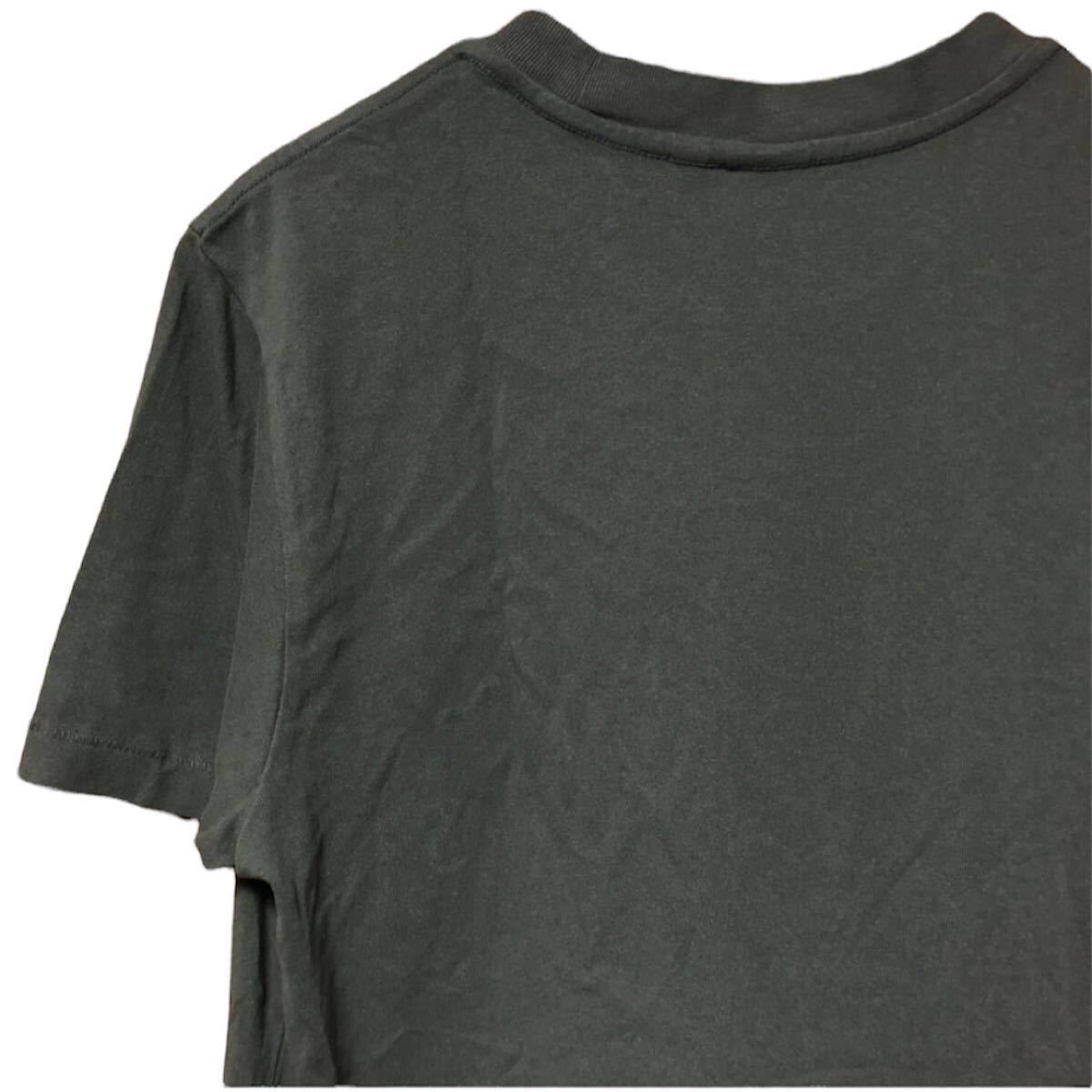 G-STAR RAW ジースターロゥ Tシャツ シンプル センターロゴ カーキ S size