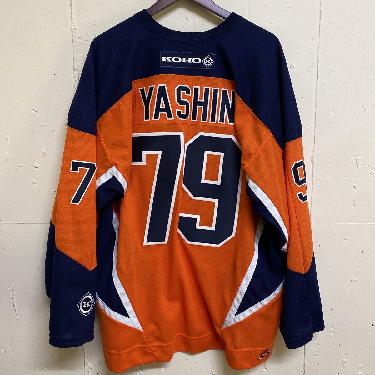 NHL KOHO アイス ホッケーシャツ ユニフォーム ゲームシャツ カナダ製 XXL 古着 NY ISLANDERS YASHIN 79