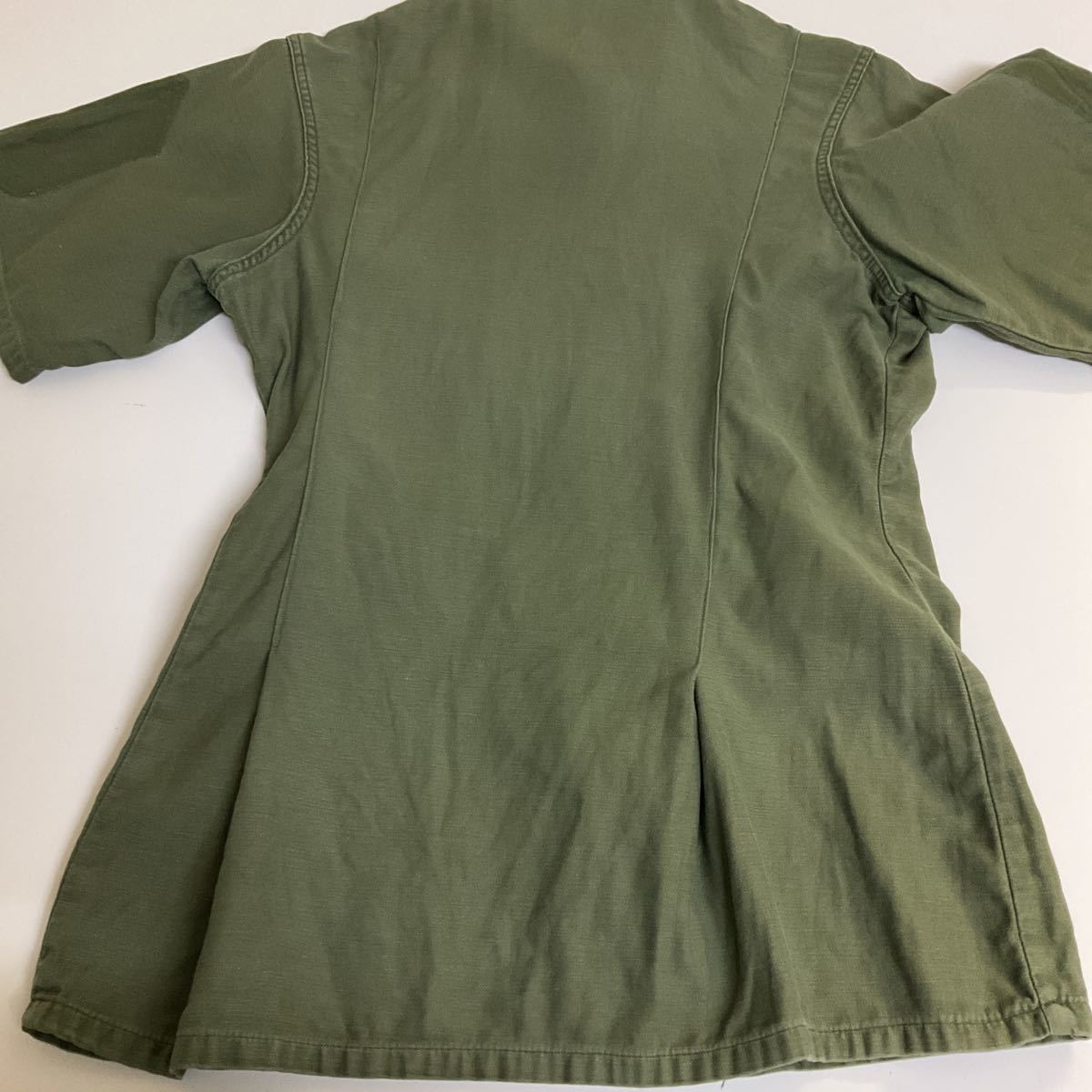 70s 70年代 ミリタリーシャツ 半袖シャツ 151/2×33 古着 ビンテージ_画像4
