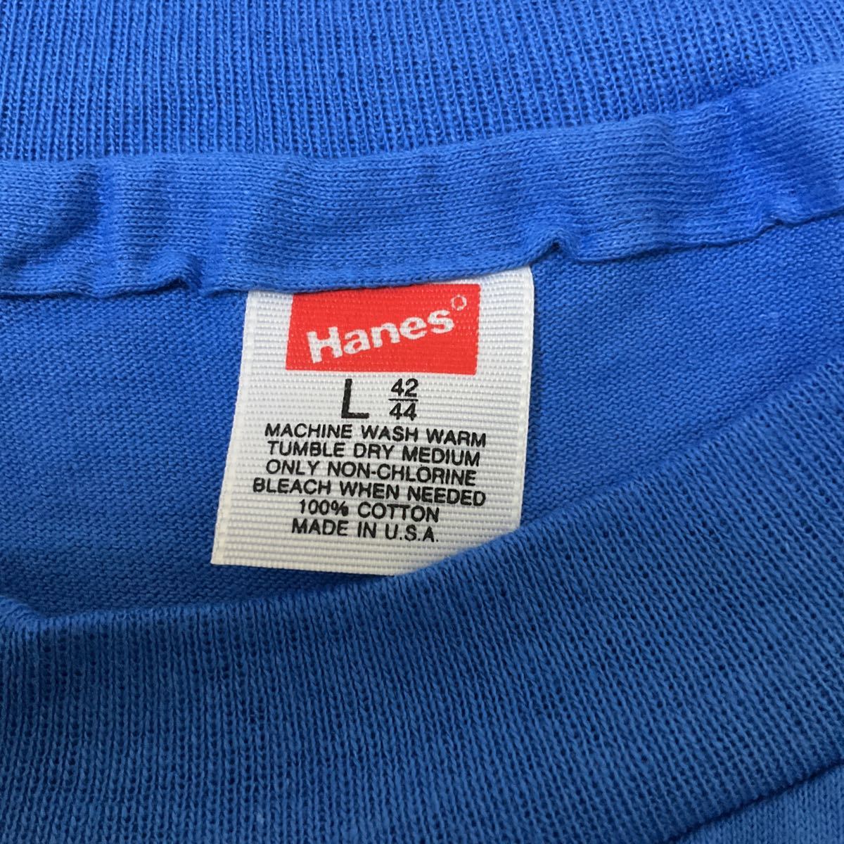 USA製 Hanes ヘインズ　ポケットTシャツ 半袖Tシャツ L 古着_画像3