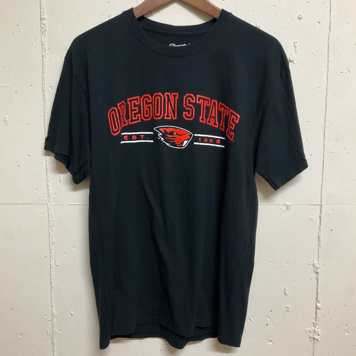 チャンピオン champion OREGON STATE ロゴ 半袖 Tシャツ 古着 M