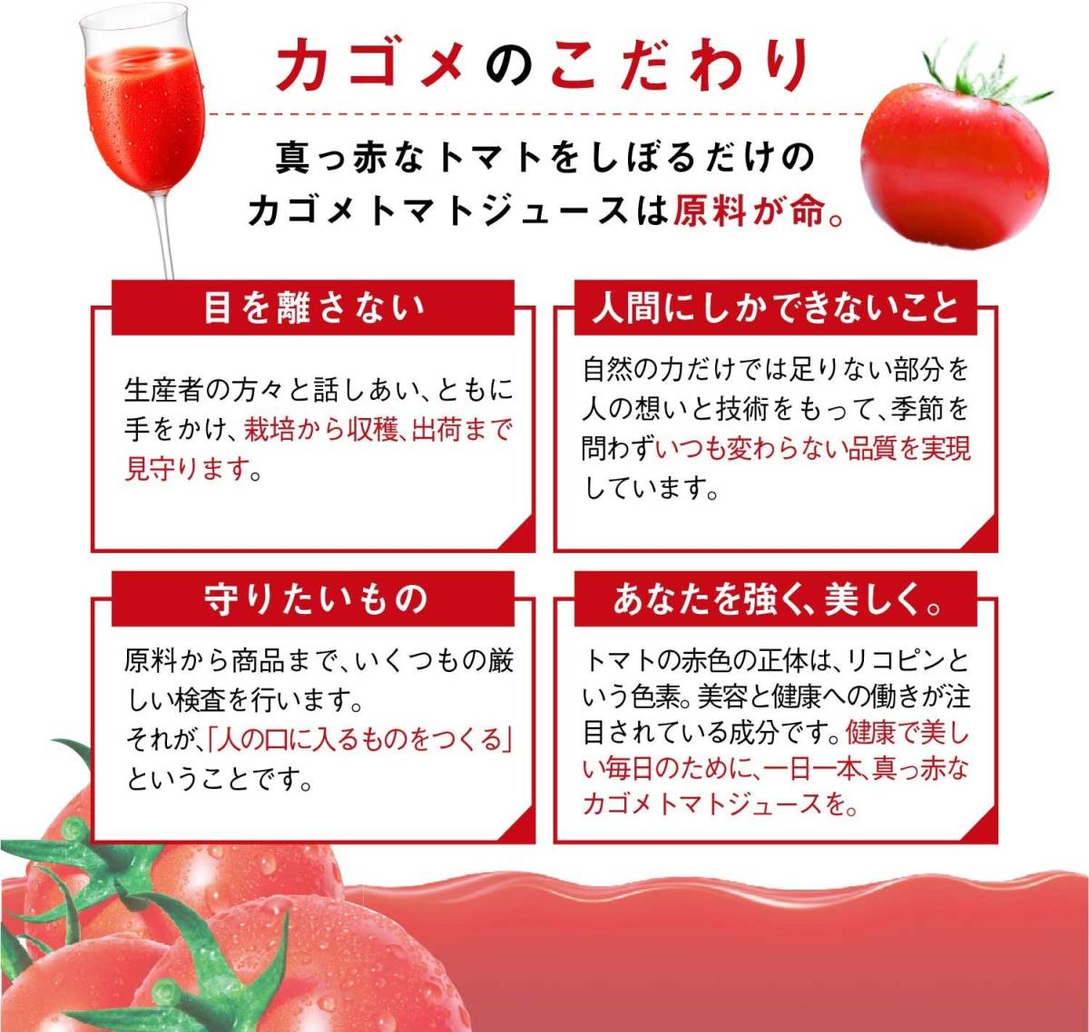 カゴメ トマトジュース 食塩無添加 200ml×24本[機能性表示食品]_画像7