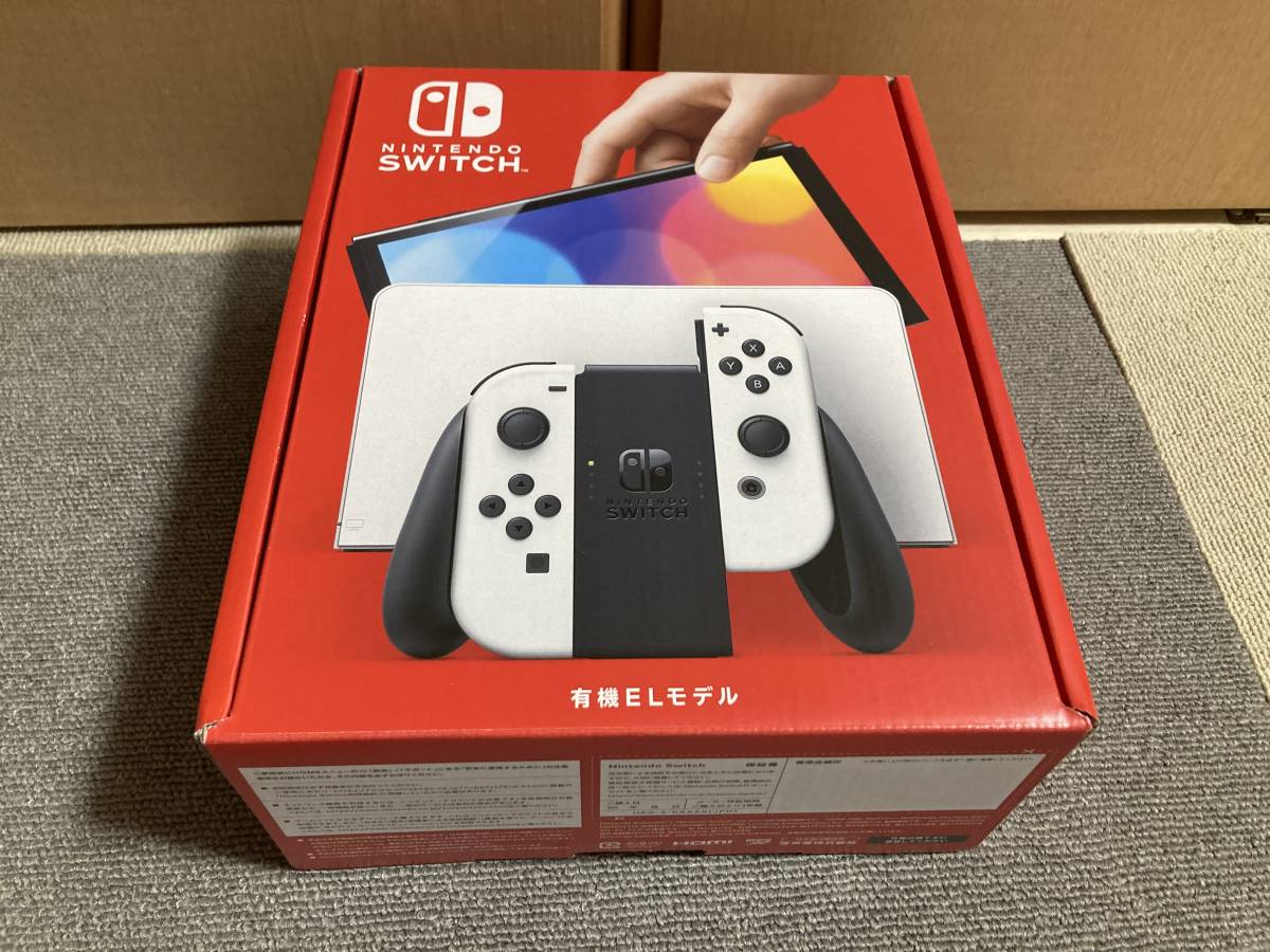 美品 Nintendo Switch 本体 有機ELモデル Joy-Con(L)/(R) ホワイト HEG