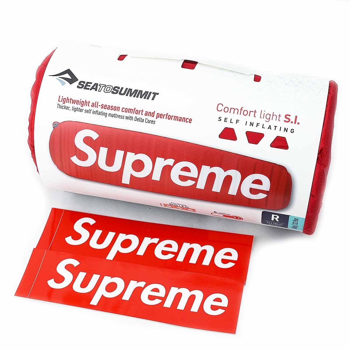 21SS Supreme シュプリーム シー トゥ サミット セルフ インフレイト スリーピング マット 赤 フリーサイズ 21380542_画像5