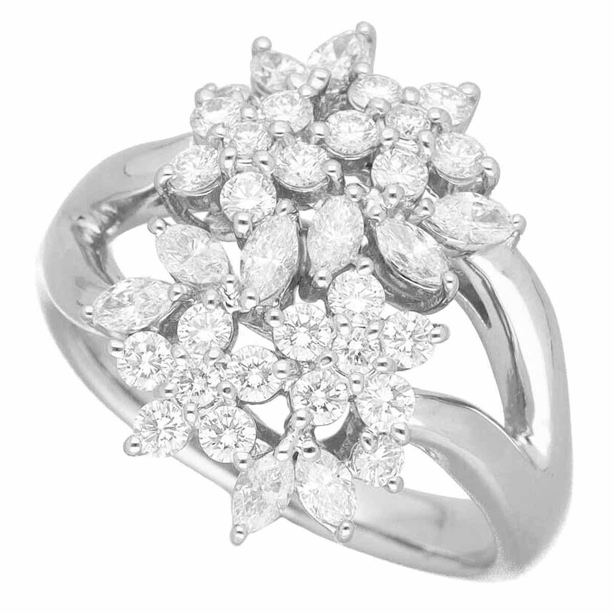 激安 超特価商店街 ダイヤモンド(1.36ct) 21801002 鑑別書 #56 日本サイズ約16号 プラチナ Pt900 リング プラチナ台