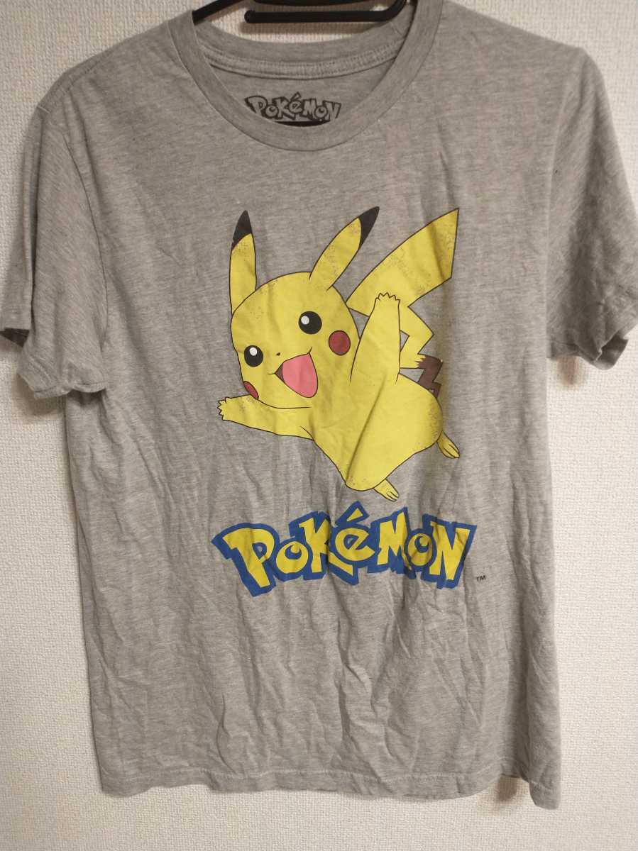 ★レア ポケモン Tシャツ 灰色 グレー POKEMON サイズM ポケットモンスター 送料無料_画像1