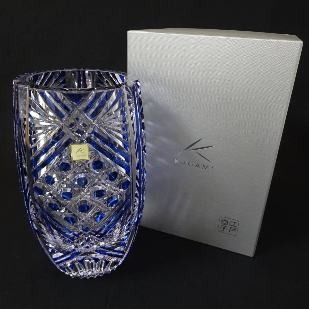 KAGAMI カガミクリスタル グラストロフィー 花器 花瓶 - インテリア小物