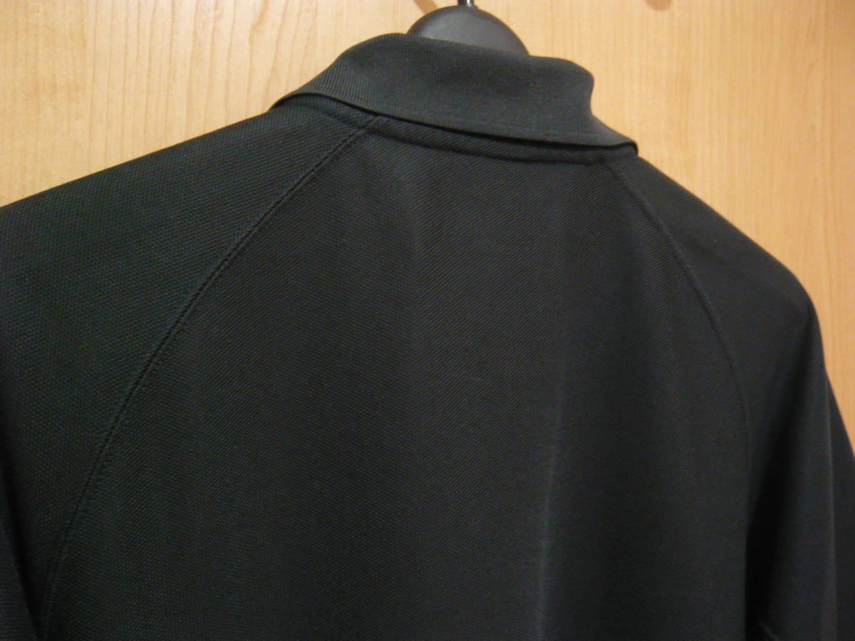 Nike ナイキ スウォッシュ 胸ロゴ ドライメッシュ 半袖ポロシャツ 黒 ブラック メンズM 美品_画像4