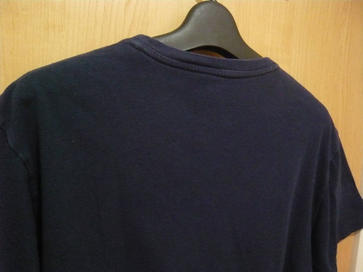 ポロ ラルフローレン 胸刺ロゴ クルーネック 半袖Tシャツ 紺 ネイビー メンズS(日本M相当) 送料安値_画像5