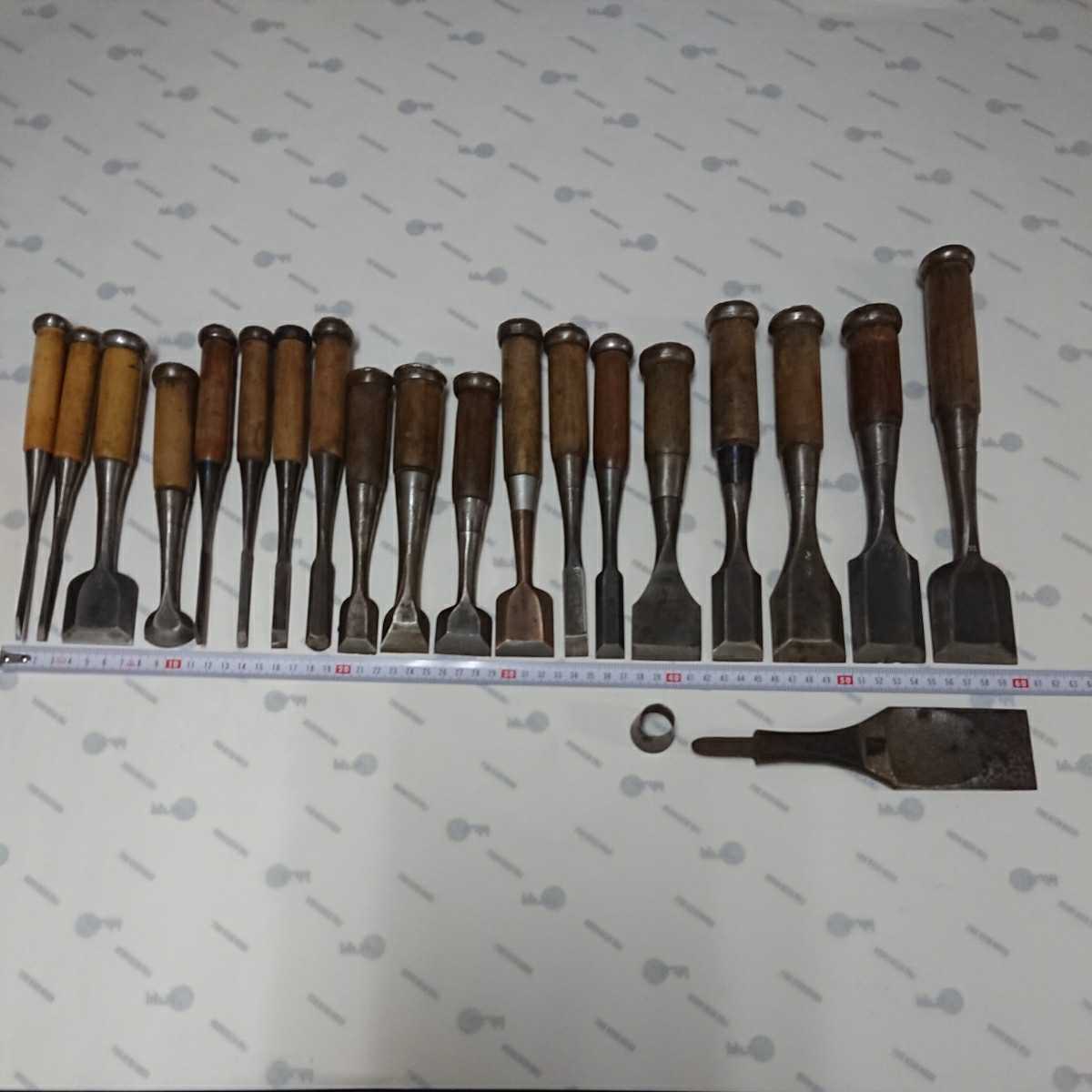 鑿】ノミ 大工道具 古道具 古民具 DIY アウトドア 斧 鉞 鉋 鉈