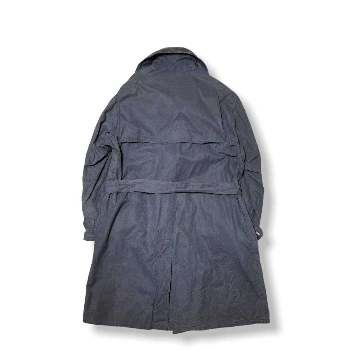 90s Barbour TRENCH COAT A605 バブアー トレンチコート オイルド 襟