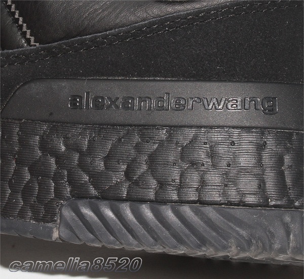 アディダス バイ アレキサンダーワン EG0903 サッカーシューズ ブラック レザー 25cm 使用僅か adidas by ALEXANDER WANG B-BALL SOCCERの画像2