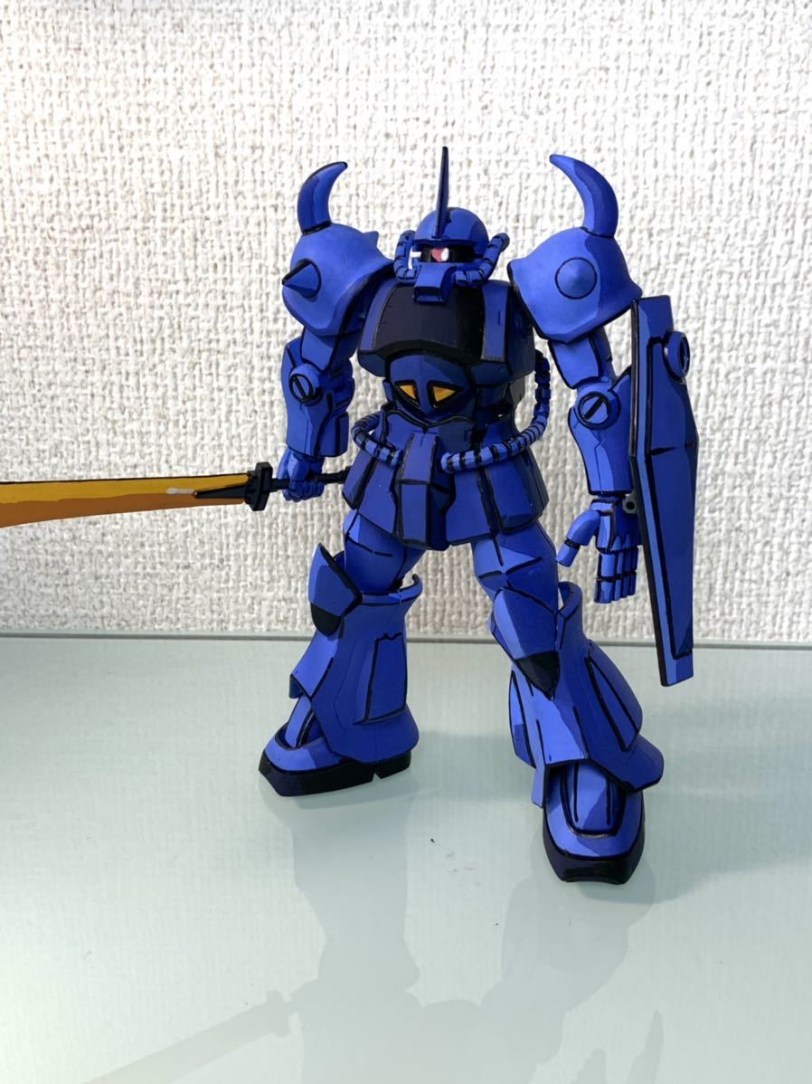 塗装完成品！リアルアニメイラスト風塗装 HGUC 1/144 ギャン