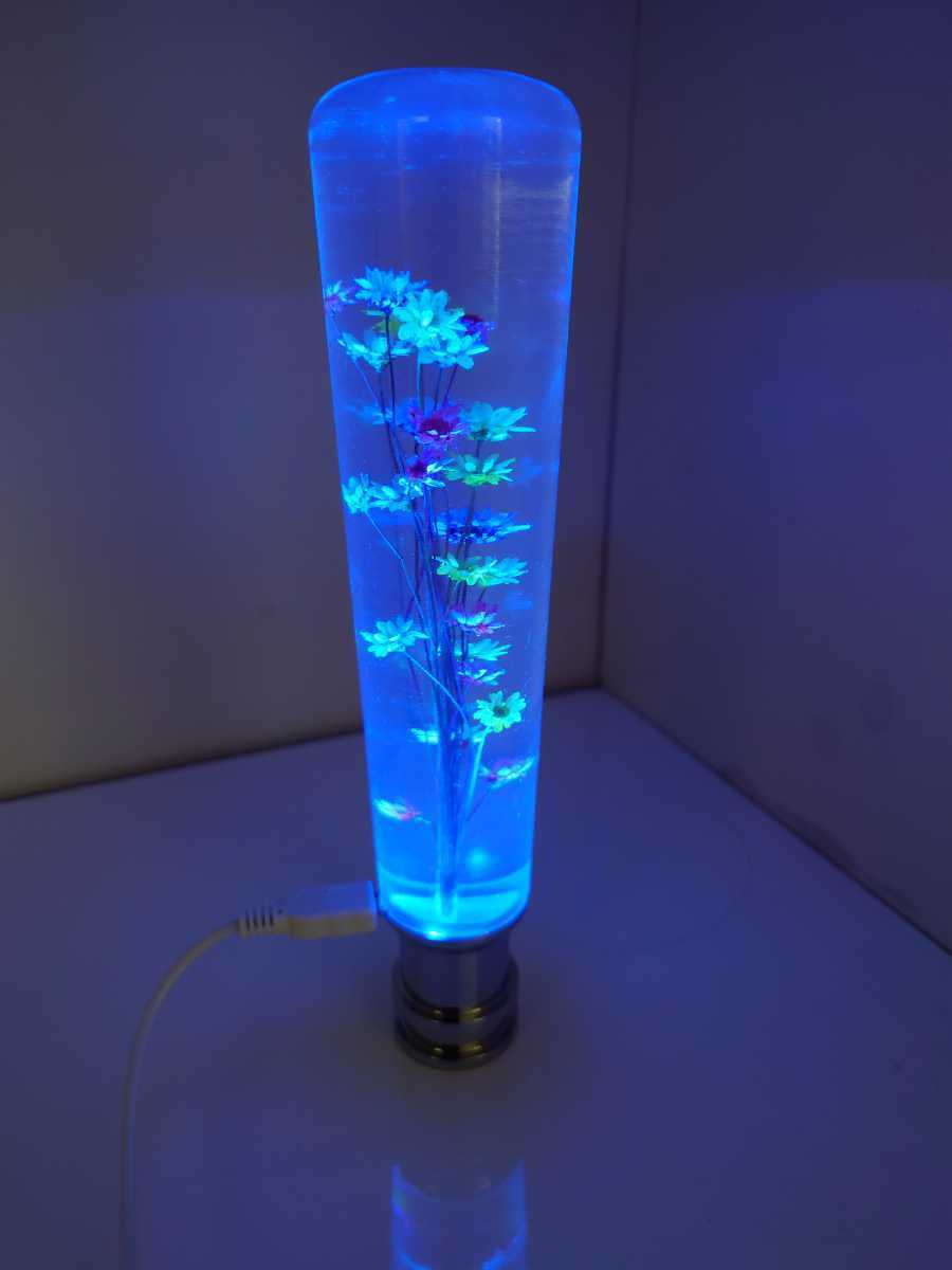 水中花LEDイルミネーション シフトノブ 20センチ アダプター付き 水中花LEDイルミネーション シフトノブ 20センチ アダプター付き