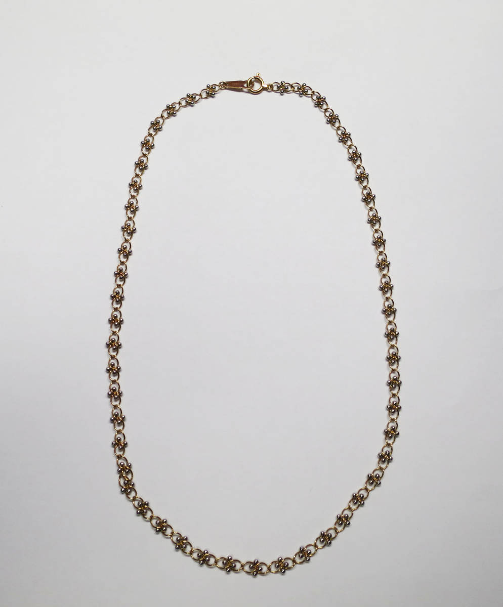 約8.1g K18 Pt850 刻印 ネックレス pt プラチナ 長さ約38cm ジュエリー