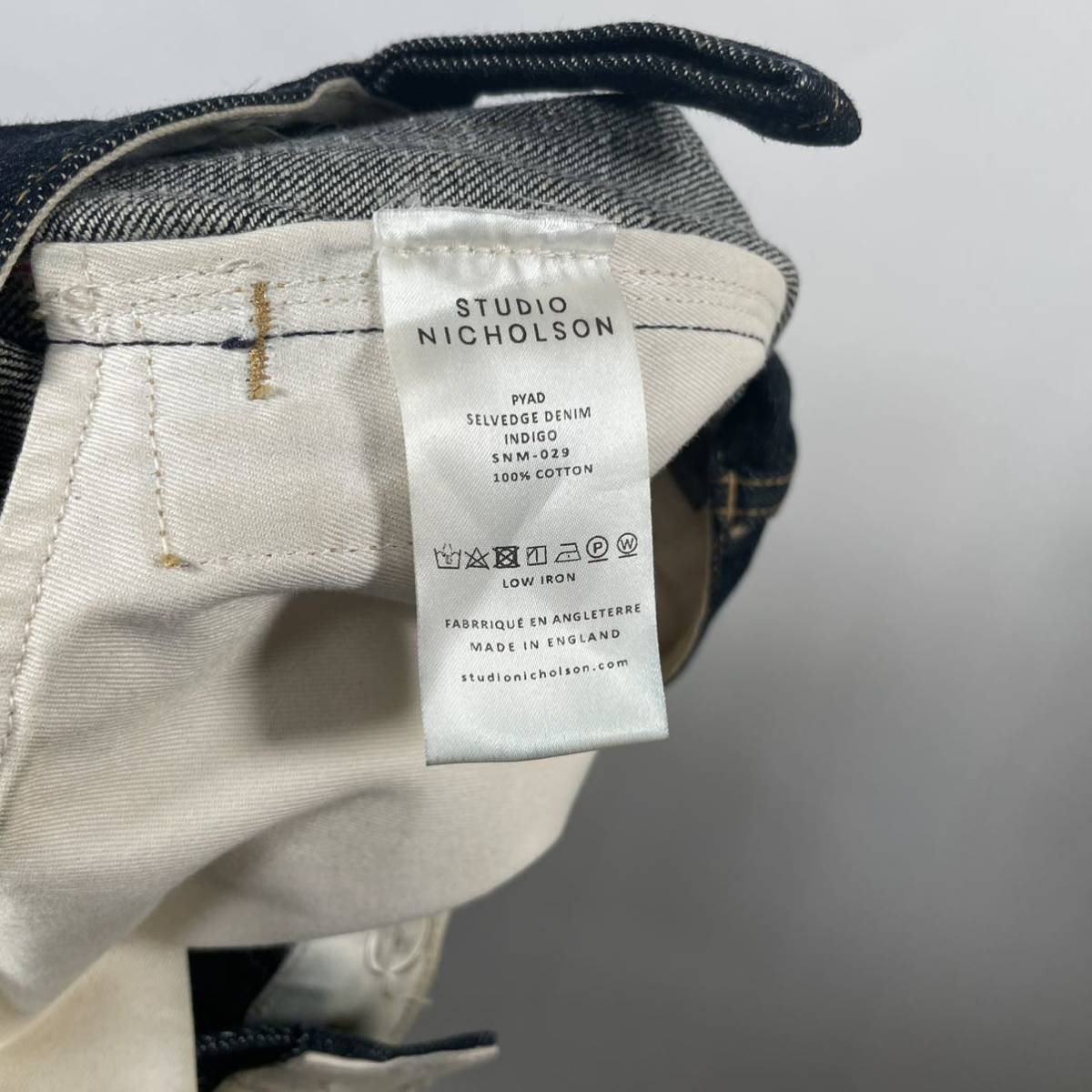 Studio Nicolson PYAD セルビッジデニム イングランド製 XS デニム