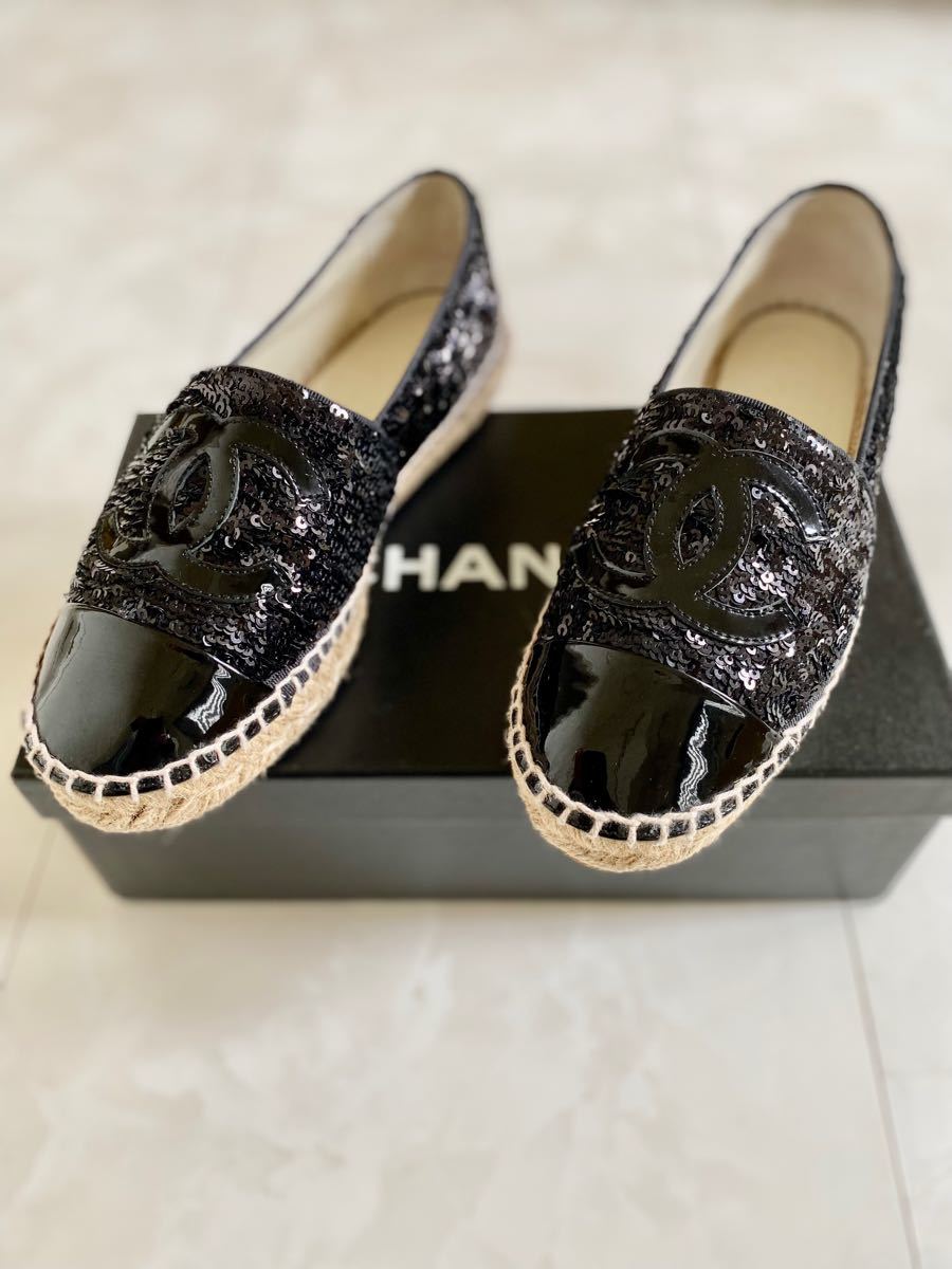 キナリ・ベージュ CHANEL エスパードリーユ☆SALE品‼️お値引き引き品
