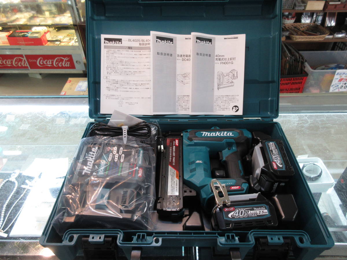 G】未使用 makita マキタ 充電式仕上釘打機 FN001GZK FN001GRD