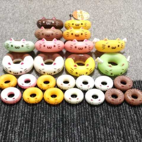 ヤフオク! - ねこドーナツ ソフビマスコット 24個セット 大サイズ10...