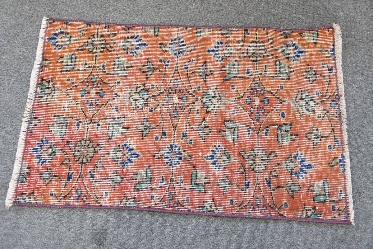 W90×H57.7cm トルコ 絨毯 ラグ キリム ヴィンテージ アンティーク