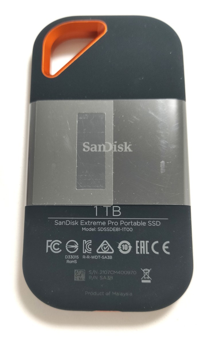 SanDisk SSD 外付けSSD 1TB USB3.2Gen2 読出最大2000MB/秒 SDSSDE81-1T00
