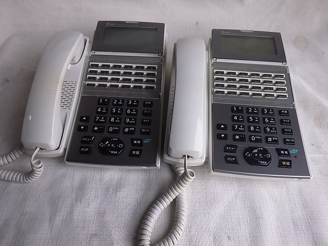 ● 送料無料！NTT　MX2-24STEL-1-Ｗ　標準電話機ビジネスフォン 2点セツト［Ｂ0323Ｗ8］