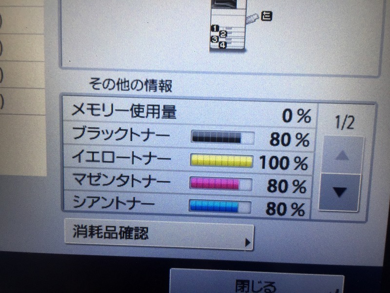 △特価！印字94589枚!　Canon/キヤノン オフィス向けA3カラー複合機 ADVANCE C5540FⅢ　C/F/P/S　【K0506K4】_画像5